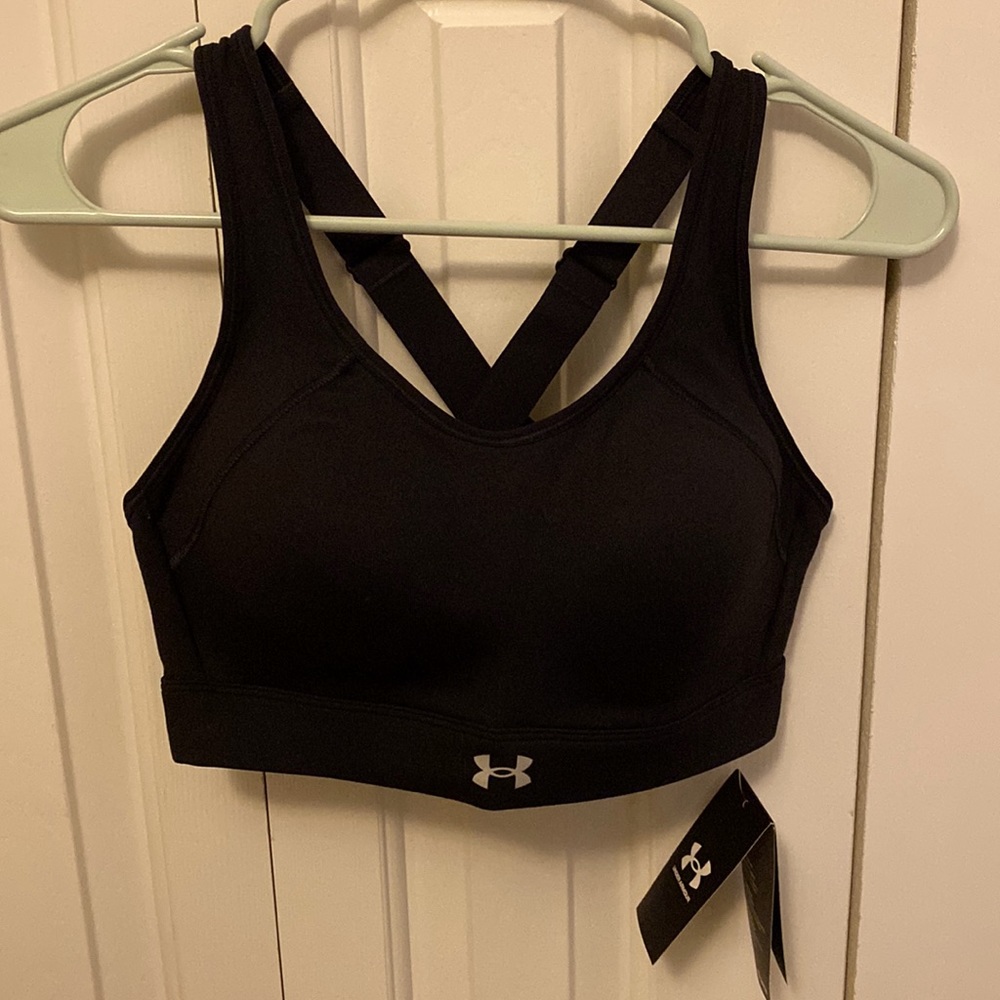 Black New Under Armor Sports Bra Medium